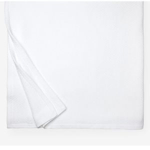 SFERRA White Fine Linend Blanket
